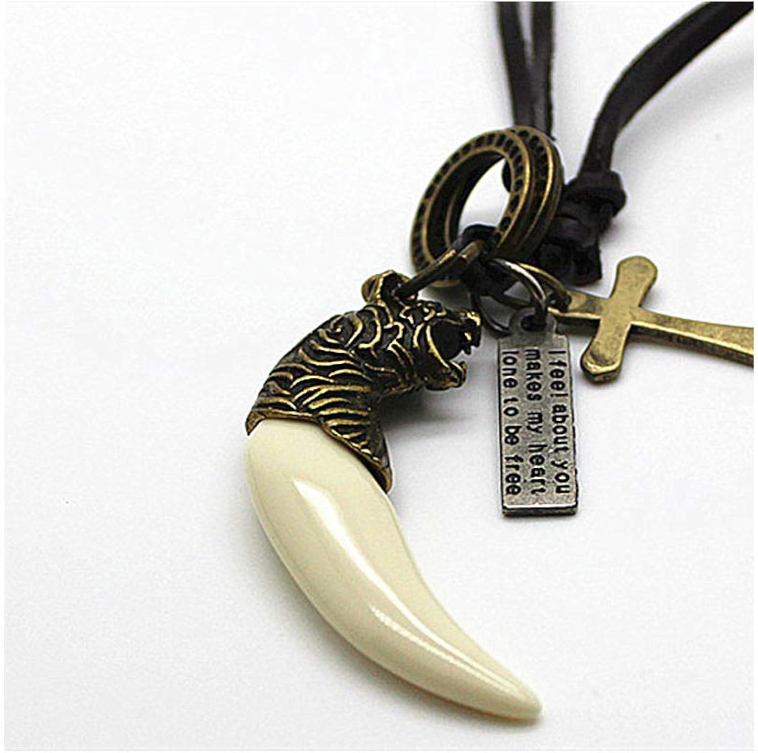 Tiger tooth necklace Clearance