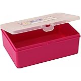 Wham Plastic Organiser Deep Side Box Fuscia