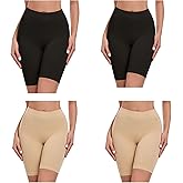 Okimay 4 Pack Slip Shorts for Women Smoothing Yoga Shorts Underwear for Under Skirt Dresses