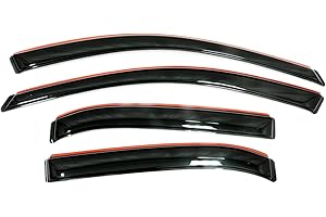 Auto Ventshade [AVS] In-Channel Ventvisor / Rain Guards | Fits 2007 - 2014 Chevrolet Tahoe/GMC Yukon - Smoke, 4 pcs. | 194514