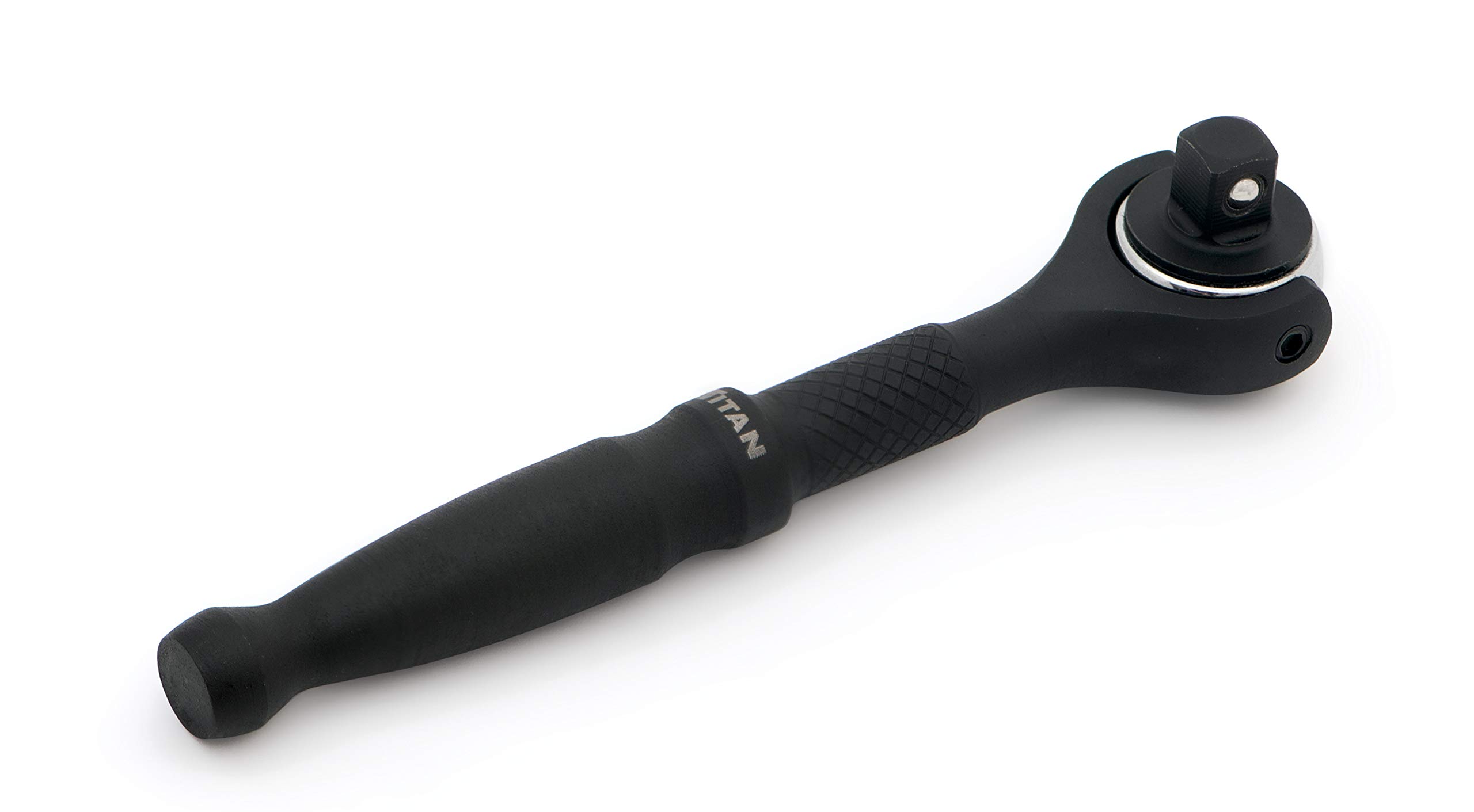 Titan 11313 1/4-Inch Drive x 4-Inch 90-Tooth Swivel Head Micro Ratchet - Black, Factory — image 1