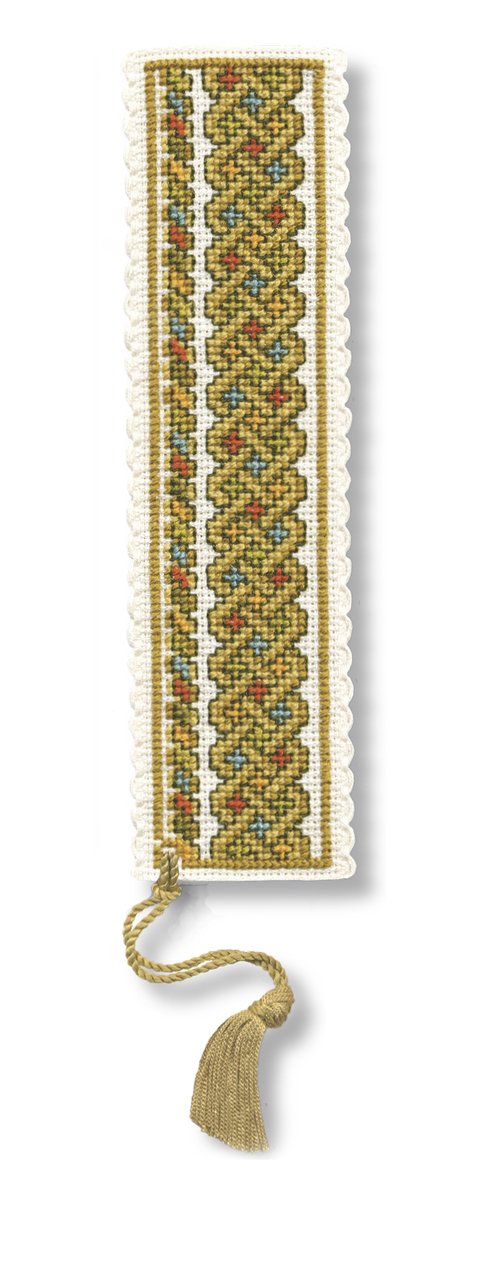 Celtic Knot Bookmark - Green - Cross Stitch Kit