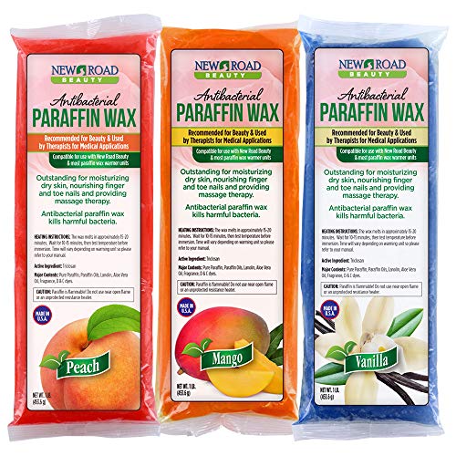 New Road Beauty Creamsicle Variety 3 Pack Paraffin Wax Peach