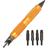 Double Ended Case Prep Multitool, Case Chamfer Deburring Hand Tools, Sharpness Skid Primer Pocket Cleaners Reamers for Reload