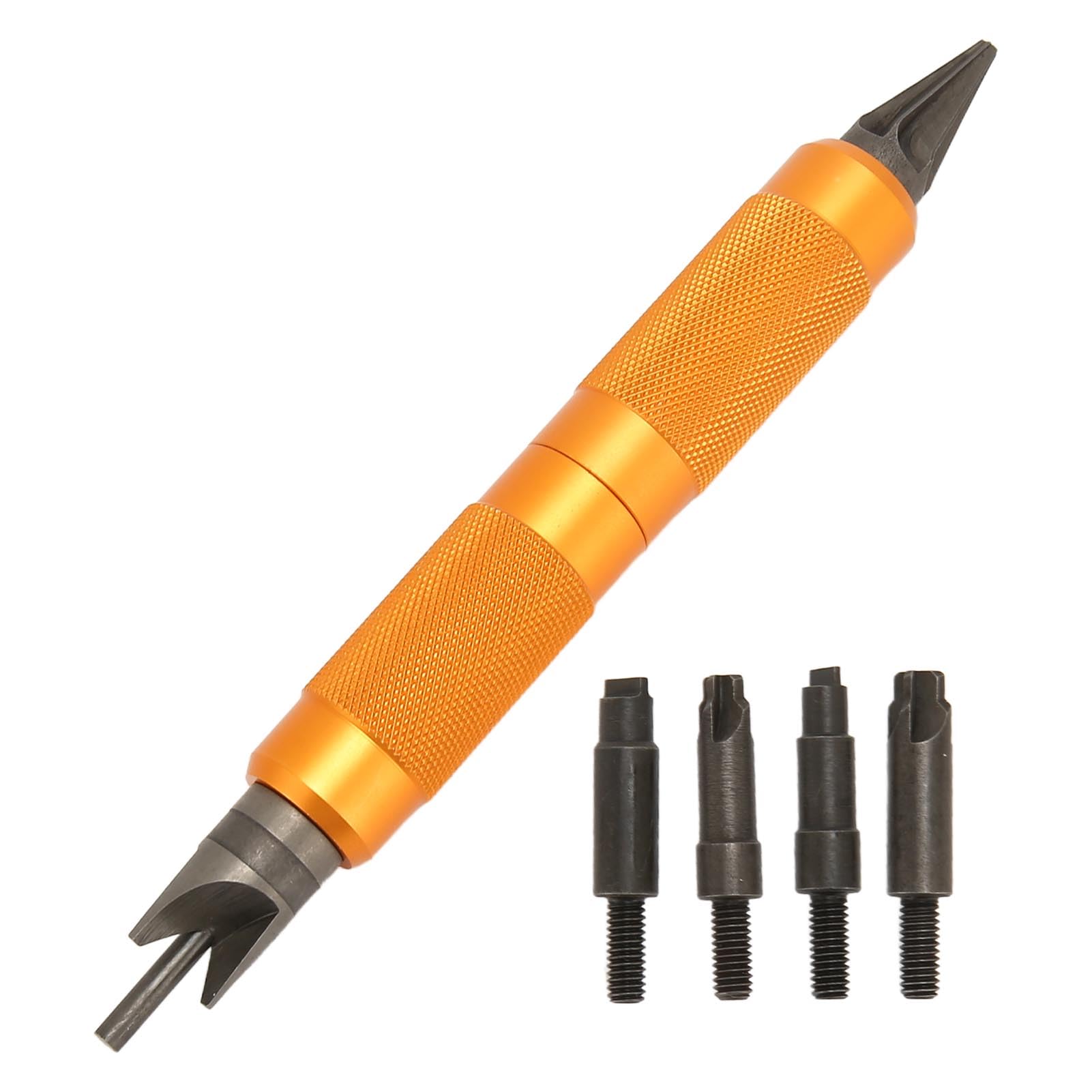 Double Ended Case Prep Multitool, Case Chamfer Deburring Hand Tools, Sharpness Skid Resistance Primer Pocket Cleaners Reamers for Reloading Removing Crimps