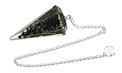 Amazing Gemstone Shungite Orgone Crystal Pendulums