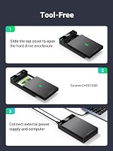 UGREEN 3.5/2.5 Inch SATA USB 3.0 Hard Drive Enclosure 22TB Docking Station view 6