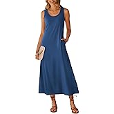 ANRABESS Womens Maxi Dresses 2026 Summer Casual Scoop Neck Sleeveless Long Tank Dress Beach Sundress Travel Vacation Clothes