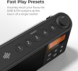 i-box Spectrum DAB Radio Portable FM USB 15h 60 Stations Large LCD view 4