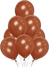 SHATCHI Dark Brown Balloons 50 Pack 12 Inch Latex Biodegradable view 1
