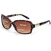 JiSoo Bifocal Reading Sunglasses for Women, Trendy Reader Sunglasses Women Retro Sunglass Readers