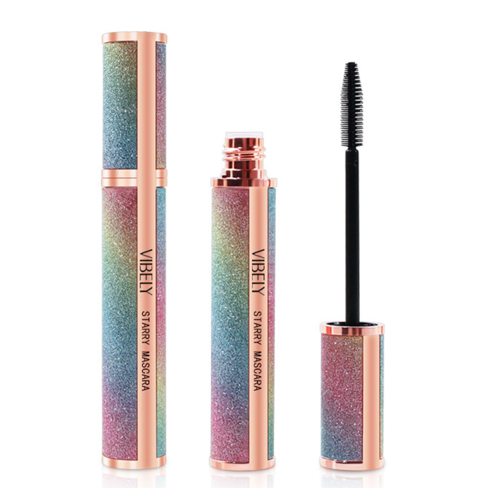 Natural Smudge-Proof and Waterproof Mascara for Extra Volume, Black, Stainproof