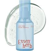ESSENHERB Deep Core Hydra Ampoule – Korean Skincare Moisture-Layering Serum with Hyaluronic Acid, Panthenol & Botanical Complex – Lightweight Hydration for Dry or Combination Skin – 4.05 fl oz (120ml)
