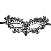 FaceWood Masquerade Mask for Women Lace Venetian Halloween Masks for Party Costume Mardi Gras Carnival Cosplay