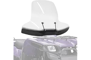 KUAFU ATV Windshields & Windscreens Universal Compatible with Polaris Arctic Cat Honda Yamaha Can-Am Kawasaki Harley Davidson