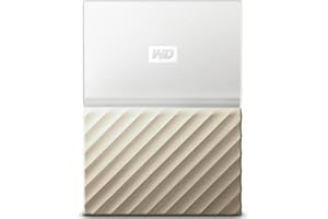 Western Digital 4TB White-Gold My Passport Ultra Portable External Hard Drive - USB 3.0 - WDBFKT0040BGD-WESN