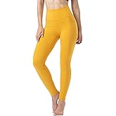 ONGASOFT Women High Waist Yoga Workout Leggings Tummy Control Brushed Soft Tight Pants with Side Pockets