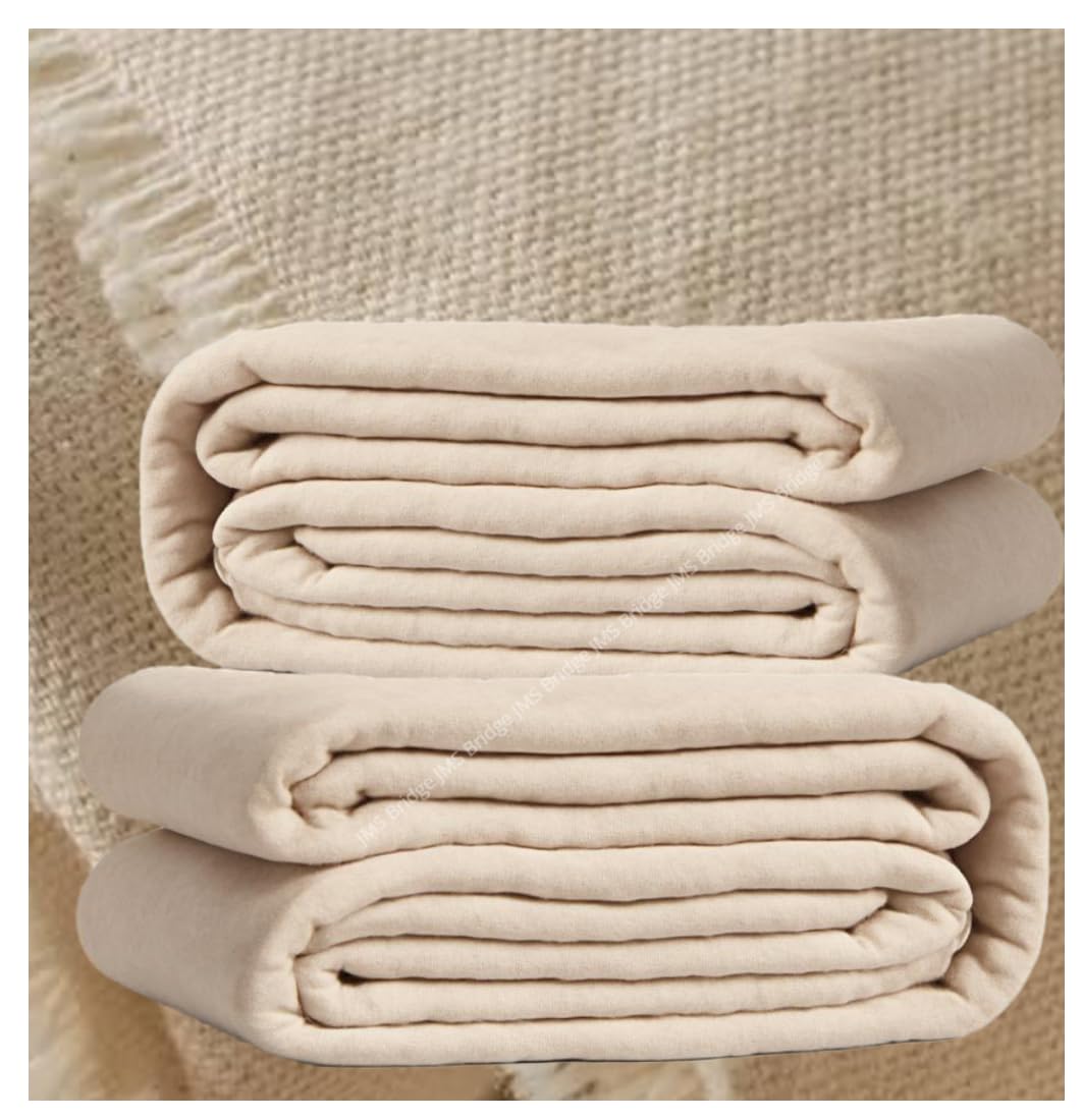 2 x Heavy Duty Canvas Dust Sheets 12ft x 9ft – Extra Strong Drop Cloth for Painting & Decorating – Washable & Reusable Paint Cover Sheets for Furniture, Floors, Stairs & Home Renovation (2xOZ6129)