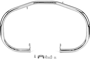 Krator Engine Guard, Chrome, Highway Crash Bar Compatible with 2004-2022 Honda VT750C Shadow Aero