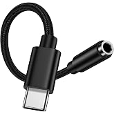 USB C to 3.5mm Audio Adapter Samsung Type C to Headphone Jack Adapter Aux | Dongle Cable for Samsung Galaxy S26 Ultra S26+ S26 S25 Ultra S25 FE Edge S25+ A37 A57 A17 A16 5G A36 A26 A56 S24 S23 S22 S21