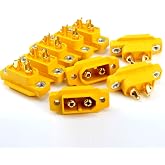 SoloGood Amass 10 Pcs XT60E1-M Mountable XT60 Male Plug Connector for RC Models Multicopter &hellip; &hellip;