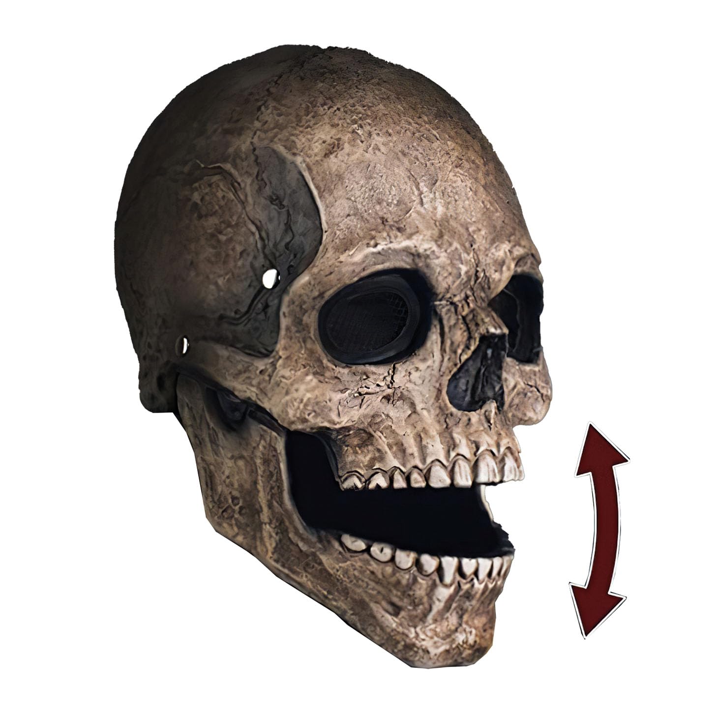 Skull Mask with Removable Jaw | Halloween Disguise for Adult | Latex Resistant and Pleasant to Wear | Skull 100% Horror | 100% Fun | OriginalCup