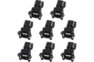 MOTOALL Fuel Injector Connector Adapters EV1 to EV6 Wire Wiring Harness USCAR LS2 LS3 LS7 LSX LS1 LS6 LT1 TPI LS Swap - 8pcs