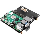 GeeekPi SATA Storage for Raspberry Pi 4, 2.5 inch SATA HDD/SSD Expansion Board X825 V2.0 USB3.0 Shield for Raspberry Pi 4 Model B ( Only for Raspberry Pi 4B )