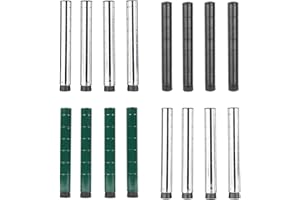 Zedfire Pack of 4 Mobile Wire Shelving Posts, Customize Poles Height: 8" - 86", Heavy Duty Pole (Chrome, Black Epoxy, Green Epoxy) Replacement Poles for Shelves (1")