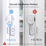 VOXON 2 Pack Wireless Door Window Alarm Sensor Magnetic 100dB Loud Home Security view 5