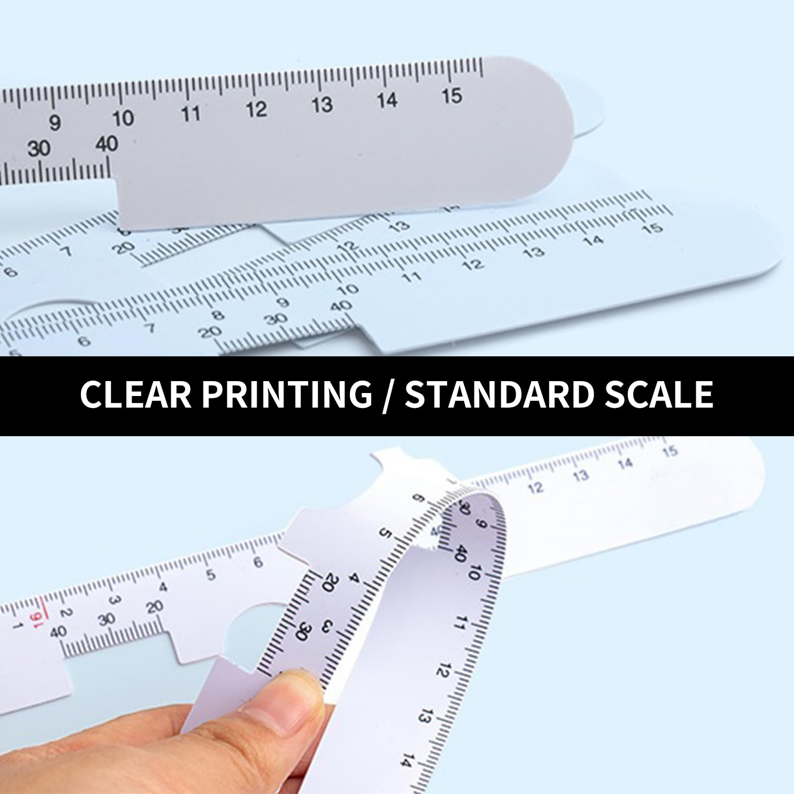 Yesglasses Ruler Mua 2 Pack Pd Ruler Pupil Measurement Tool, Measuring Tools, Pupil ...