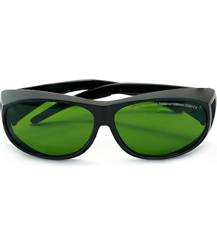 Eagle Pair 755nm 808nm 980nm 1064nm Infrared Laser Safety Glasses Laser Protection CE OD7+, Green : Tools & Home Improvement