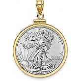 14k Gold filled bezel for 1 oz American Silver Eagle Dollar Coin (Price for Bezel Only)
