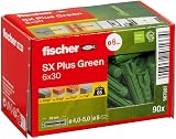 fischer SX Plus Green Expansion Dowel 6 x 30 Box of 90 Sustainable