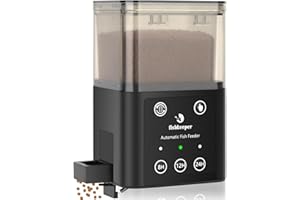 fishkeeper Automatic Fish Feeder for Aquarium - 320ML Large Capacity Adjustable Fish Feeder Automatic Dispenser with Timer for Vacation, Weekend or Daily Use, Three Fixed Methods