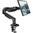 HUANUO Single Monitor Mount, 13 to 32 Inch Design Monitor Arm, Adjustable Stand, Vesa Mount with Clamp and Grommet Base - Fit