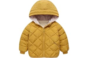 Cozomiz Boys Girls' Winter Coat Light Puffer Jacket Hooded Warm Down Coat Outwear Water-Resistant Packable Puffer Jacket Coat