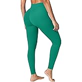 BRXL No Front Seam Leggings for Women High Waist Tummy Control Yoga Pants with Pockets for Workout Gym Running 25"