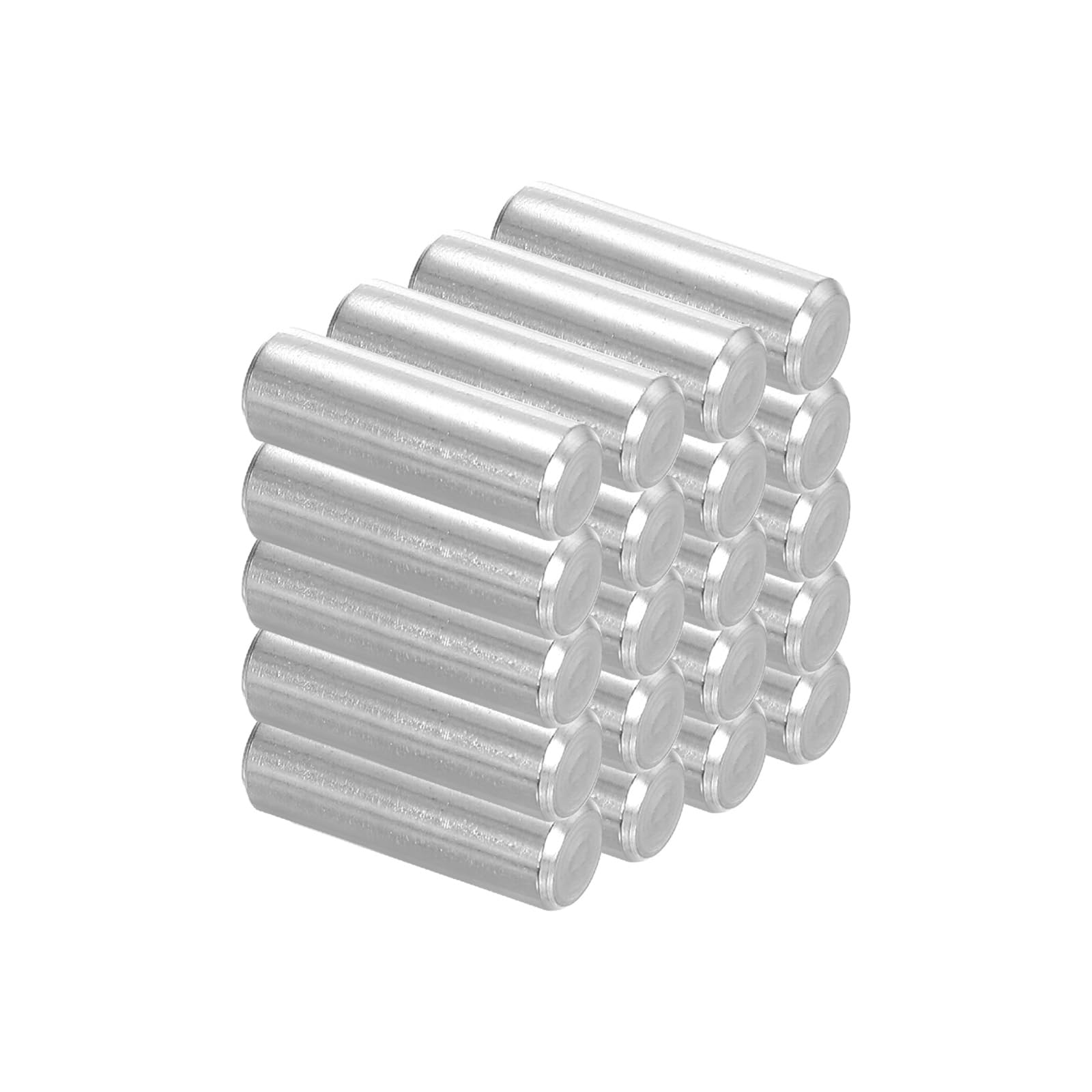PATIKIL 20 Pcs 304 Stainless Steel Dowel Pins 8x20 mm (5/16" Dia) Metal Shelf Pegs