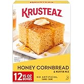 Krusteaz Honey Cornbread and Muffin Mix, 15 Ounce (Pack of 12)