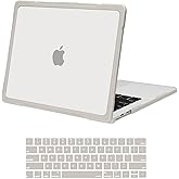 MOSISO Compatible with MacBook Pro 13 inch Case M2 2026-2016 A2338 M1 A2251 A2289 A2159 A1989 A1708 A1706, Crack-Resistant Plastic Hard Case with Soft TPU Bumper&Keyboard Cover, Khaki
