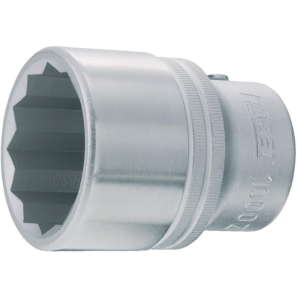 HAZET 1000Z-55 82 mm 12-Point Profile Socket - Chrome-Plated/Polished