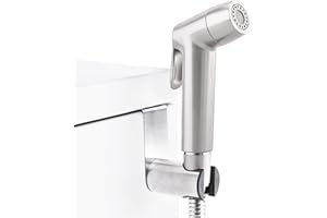 HOANMPY Brushed Nickel Handheld Bidet Sprayer, Muslim Shower Bidet Attachment, Cloth Diaper Toilet Sprayer, Jet Spray for Feminine Wash