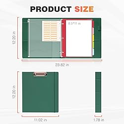 Eyrozill Professional Leather Binder Portfolio with