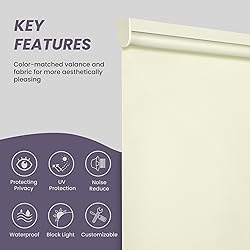 Boolegon Roller Shades for Windows Blackout