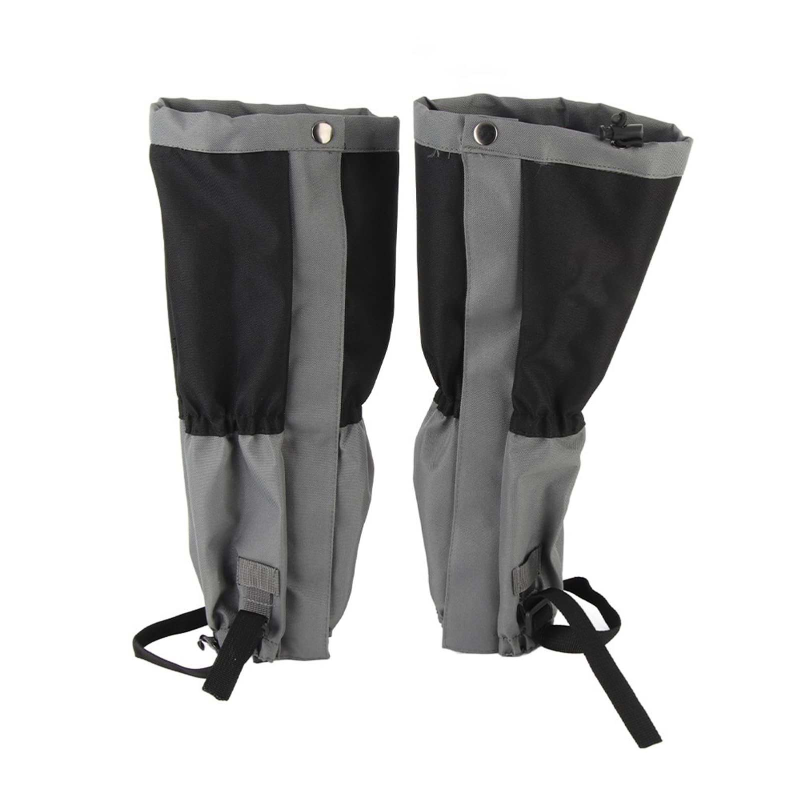 Dilwe 1 Pair Outdoor Leg Gaiters Waterproof Windproof Snow Boot Gaiters for Hiking, Walking, Hiking, Camping, Climbing, Hunting, Fishing(Black)