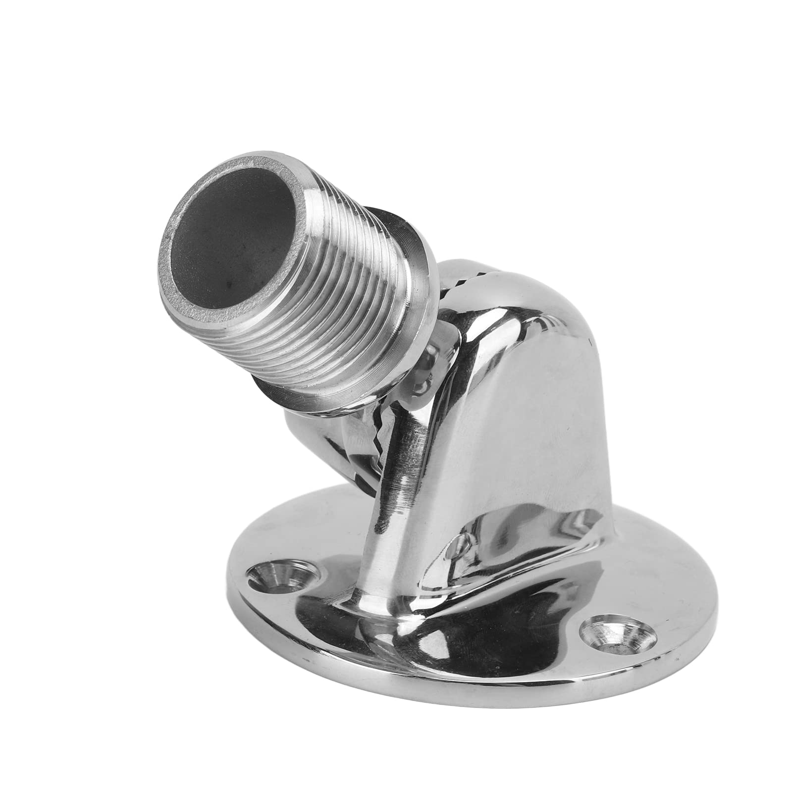 Ratchet Rail Mount, Marine VHF Antenna Mounts,Antenna Mount Ratchet Antennas Bracket 25mm/1.0in 316 Stainless Steel Adjustable Base Mount for Boat