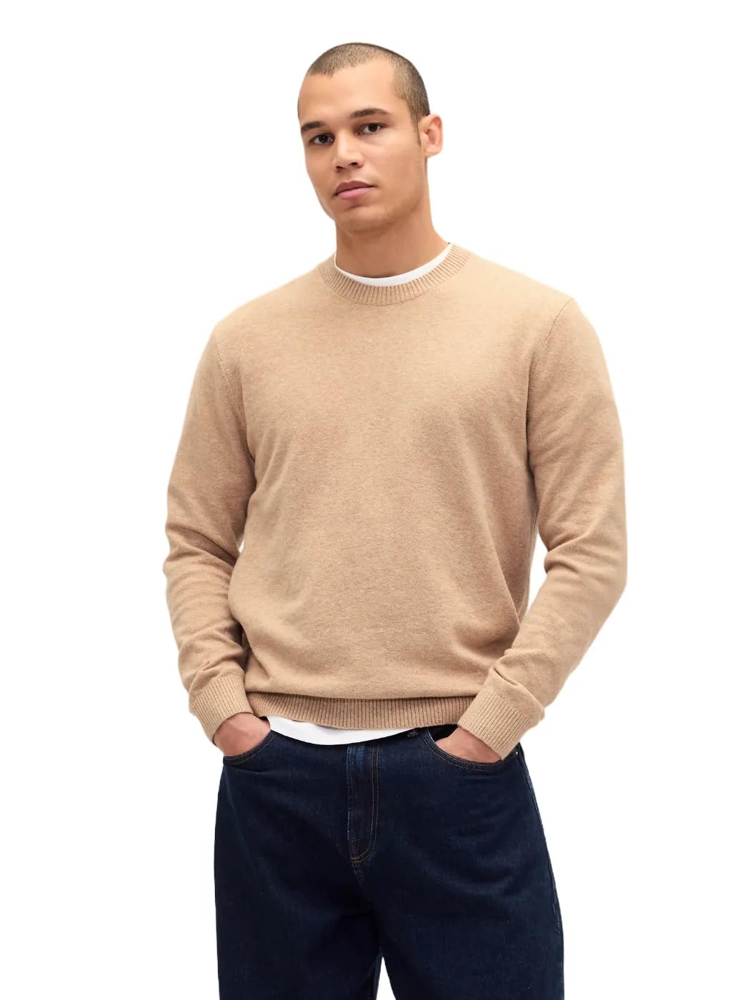 GAP Mens Cashsoft Crewneck Sweater Camel 859 XXL