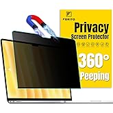 F FORITO Magnetic Privacy Screen Protector Compatible with MacBook Air 13 inch (2018, 2019, 2020, 2021, M1), Removable 360° Anti Peeping Anti Blue Light Laptop Privacy Shield