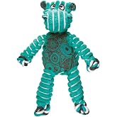 Kong Floppy Knots Rope and Plush Dog Toy, Hippo, Small/Medium | Knotted Rope &amp; Plush Toy with Minimal Stuffing &amp; a Squeaker, Great for Teething, Tugging &amp; Lively Play